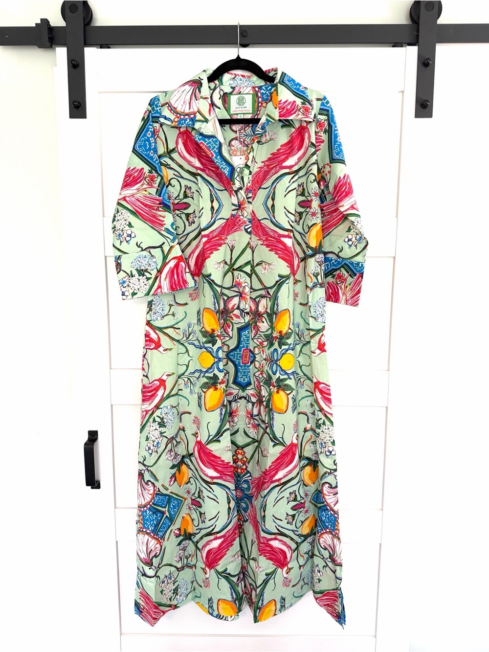Mint Chinois Shirtdress Long